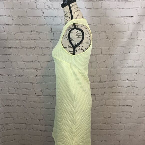 DIVIDED H&M : pale yellow body con dress size 2 - Picture 5 of 8